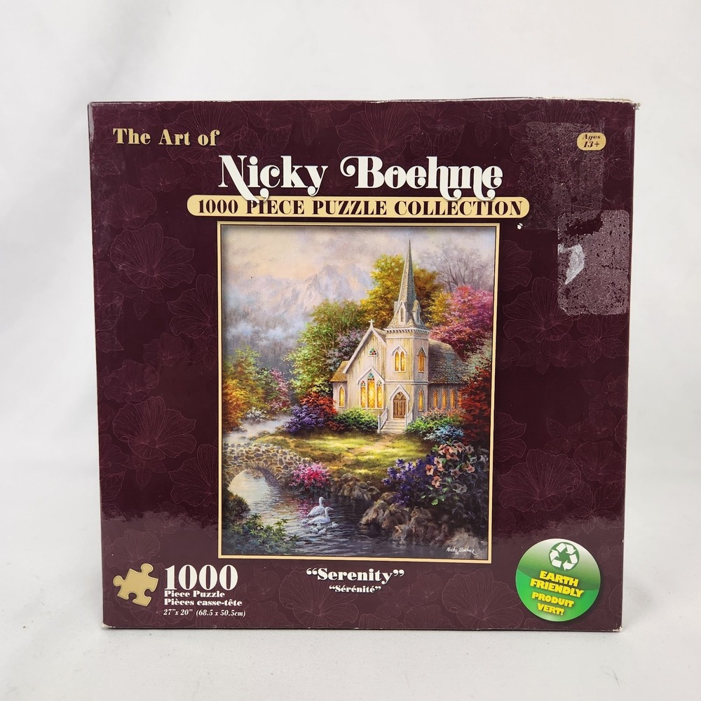 NIB Karmin International Nicky Boehme‎ "Serenity" 1000 Pc Puzzle 27"x20"